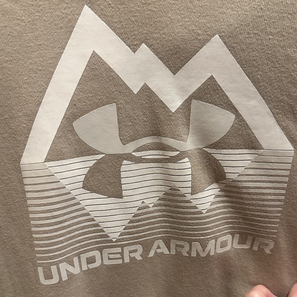 Under Armour Men's Beige Hoodie Sweater - Picture 2 of 5